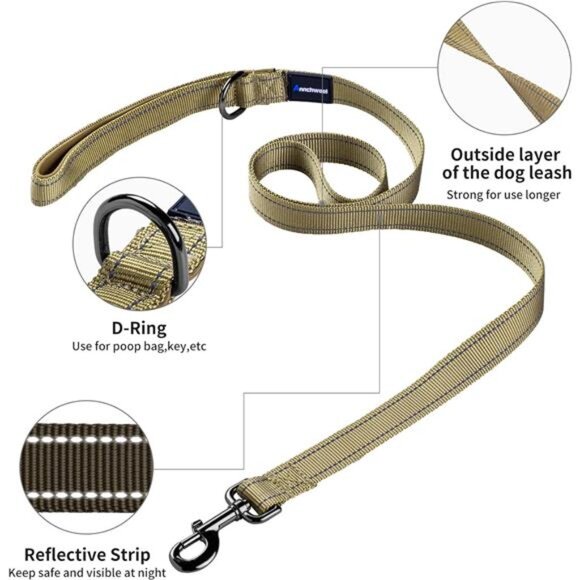 No Pull Dog Harness with Padded Handle+5 Ft Leash,Reflective Strip Escape Proof - Picture 5 of 7